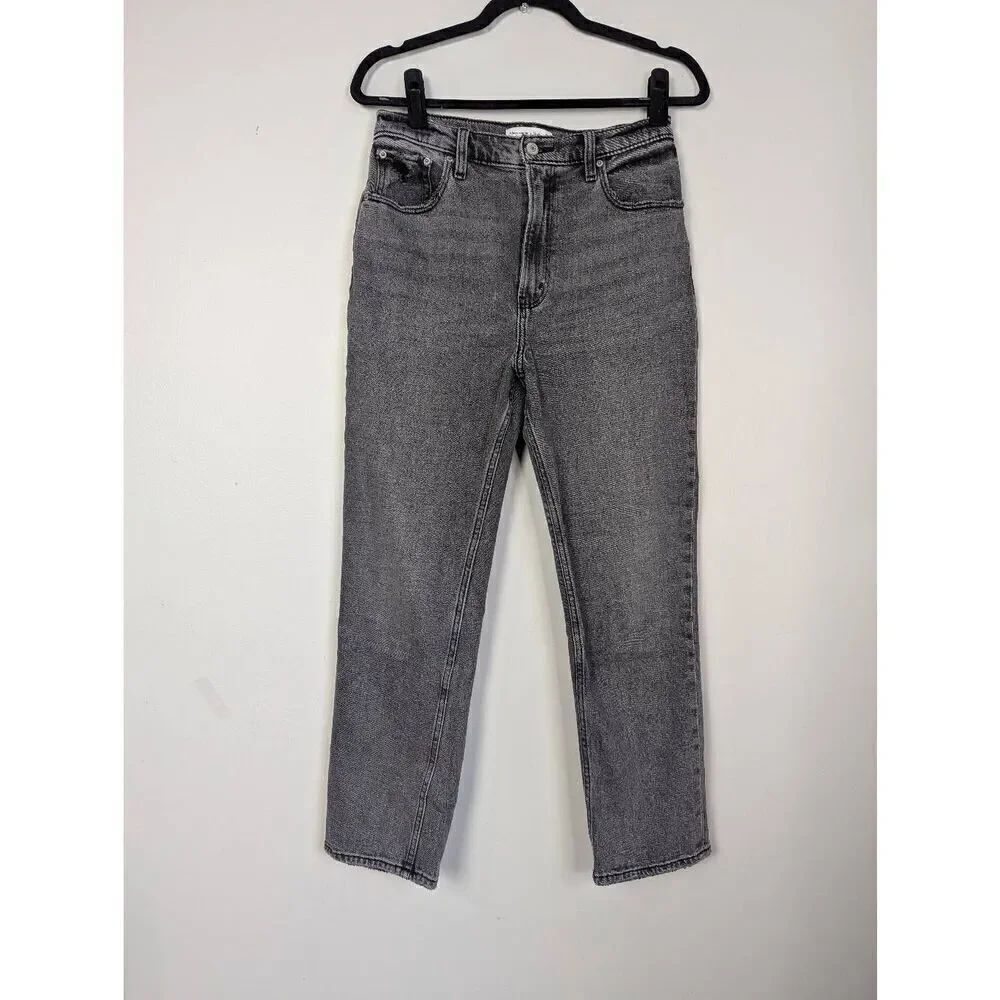 Abercrombie & Fitch the ankle straight ultra high rise jeans size 28 US 6